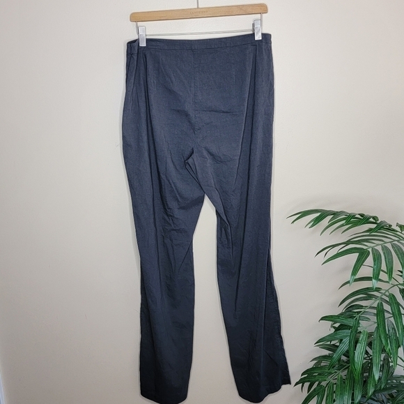 NWT Eileen Fisher | Linen Viscose Stretch Pants Size 12 - Picture 2 of 6